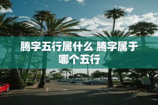 腾字五行属什么 腾字属于哪个五行