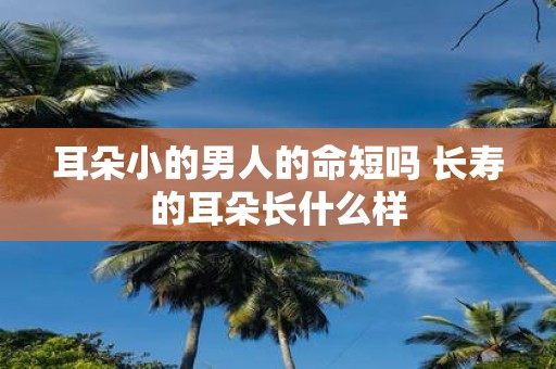 耳朵小的男人的命短吗 长寿的耳朵长什么样