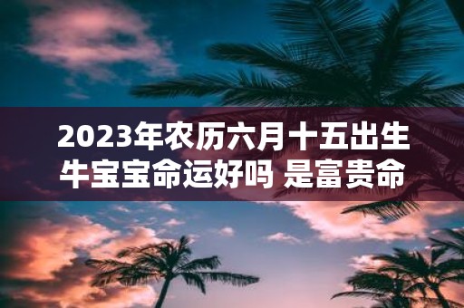2025年农历六月十五出生牛宝宝命运好吗 是富贵命吗