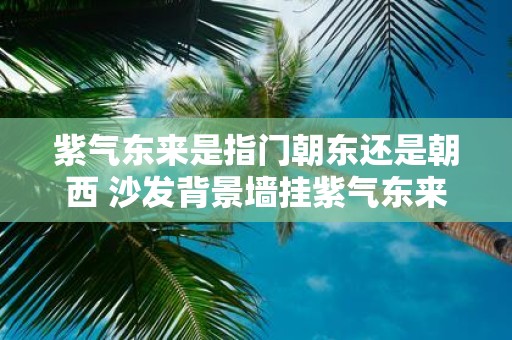 紫气东来是指门朝东还是朝西 沙发背景墙挂紫气东来好吗