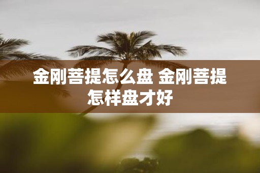 金刚菩提怎么盘 金刚菩提怎样盘才好
