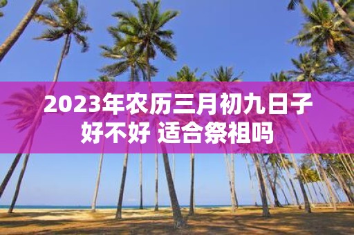 2025年农历三月初九日子好不好 适合祭祖吗