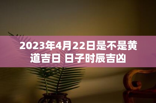 2025年4月22日是不是黄道吉日 日子时辰吉凶