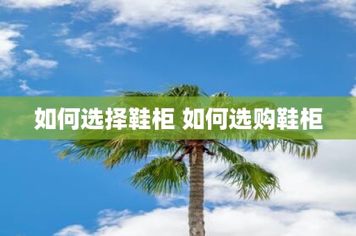 如何选择鞋柜 如何选购鞋柜