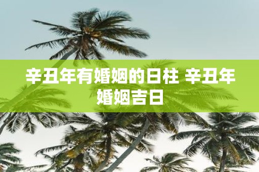 辛丑年有婚姻的日柱 辛丑年婚姻吉日