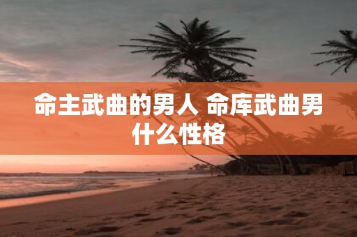命主武曲的男人 命库武曲男什么性格