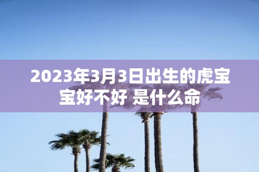 2025年3月3日出生的虎宝宝好不好 是什么命