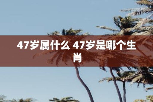 47岁属什么 47岁是哪个生肖