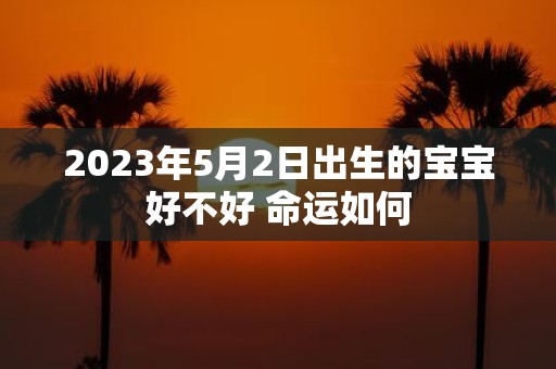 2025年5月2日出生的宝宝好不好 命运如何