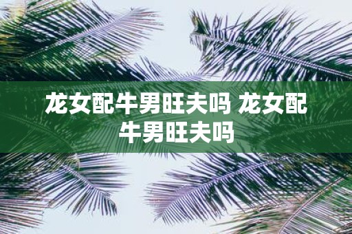 龙女配牛男旺夫吗 龙女配牛男旺夫吗