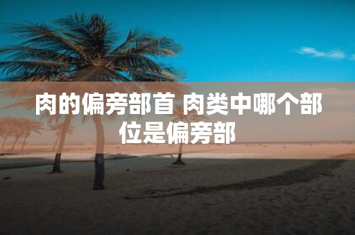 肉的偏旁部首 肉类中哪个部位是偏旁部