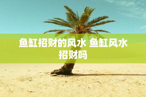 鱼缸招财的风水 鱼缸风水招财吗