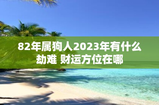 82年属狗人2025年有什么劫难 财运方位在哪