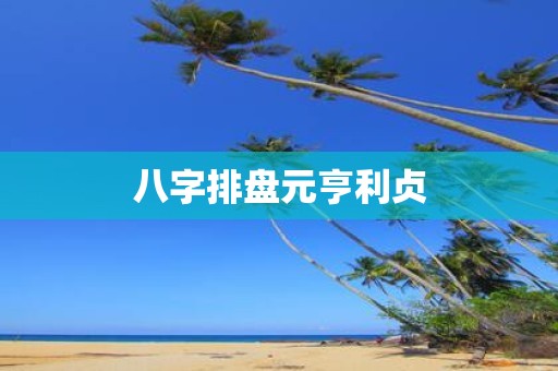 八字排盘元亨利贞