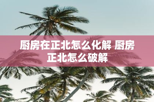 厨房在正北怎么化解 厨房正北怎么破解