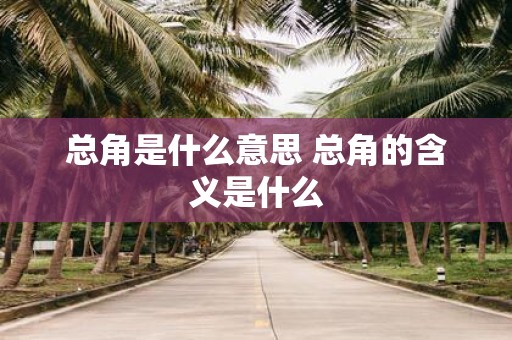 总角是什么意思 总角的含义是什么