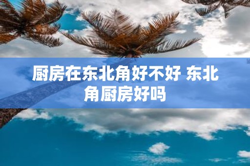 厨房在东北角好不好 东北角厨房好吗