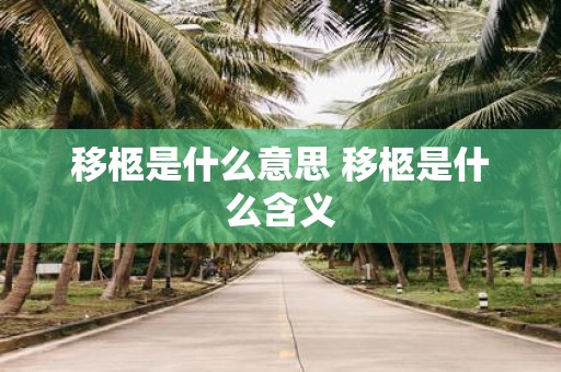 移柩是什么意思 移柩是什么含义
