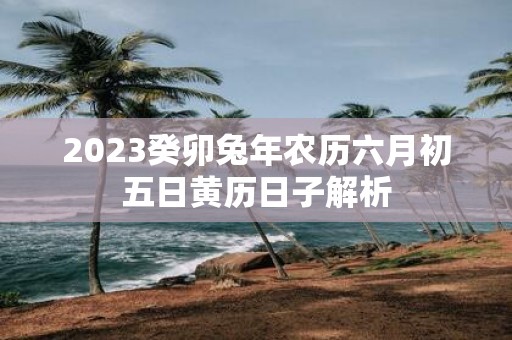 2025癸卯蛇年农历六月初五日黄历日子解析