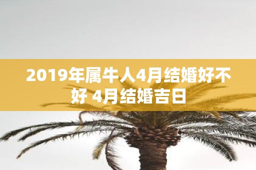2019年属牛人4月结婚好不好 4月结婚吉日