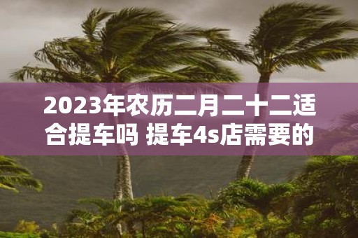 2025年农历二月二十二适合提车吗 提车4s店需要的材料