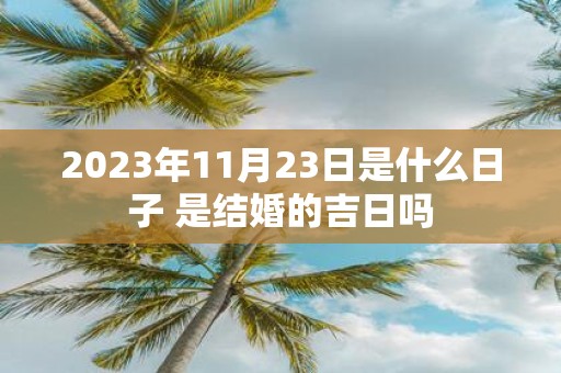 2025年11月23日是什么日子 是结婚的吉日吗