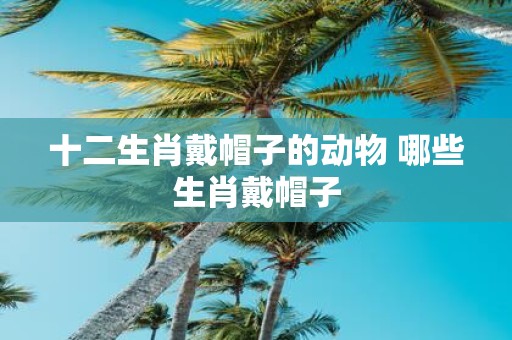 十二生肖戴帽子的动物 哪些生肖戴帽子