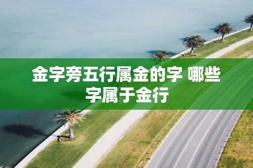 金字旁五行属金的字 哪些字属于金行