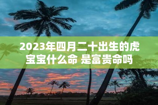 2025年四月二十出生的虎宝宝什么命 是富贵命吗