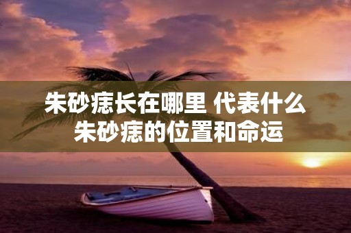朱砂痣长在哪里 代表什么 朱砂痣的位置和命运