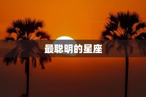 最聪明的星座