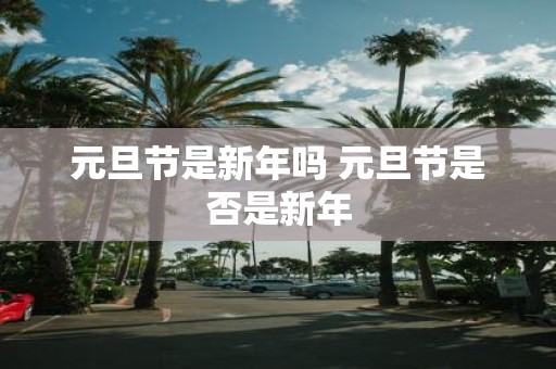 元旦节是新年吗 元旦节是否是新年