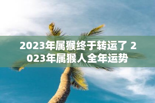 2025年属猴终于转运了 2025年属猴人全年运势