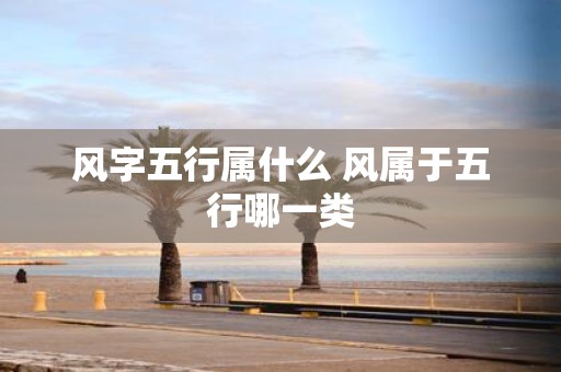 风字五行属什么 风属于五行哪一类