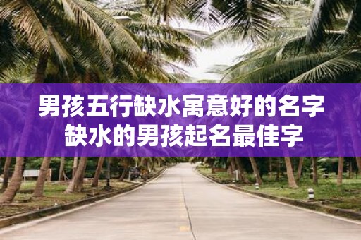 男孩五行缺水寓意好的名字 缺水的男孩起名最佳字