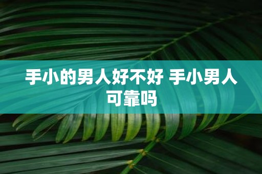 手小的男人好不好 手小男人可靠吗