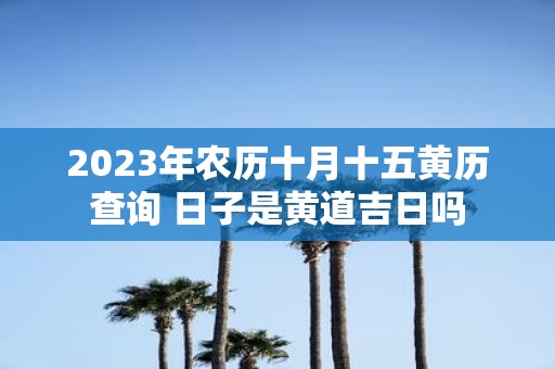 2025年农历十月十五黄历查询 日子是黄道吉日吗