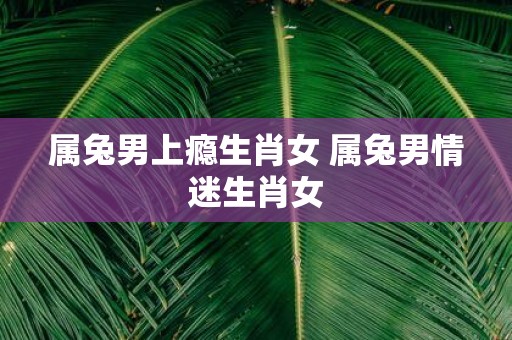 属兔男上瘾生肖女 属兔男情迷生肖女