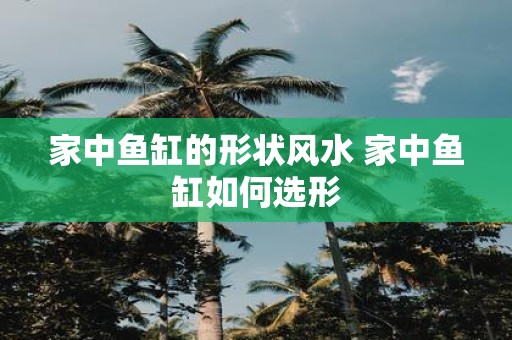 家中鱼缸的形状风水 家中鱼缸如何选形