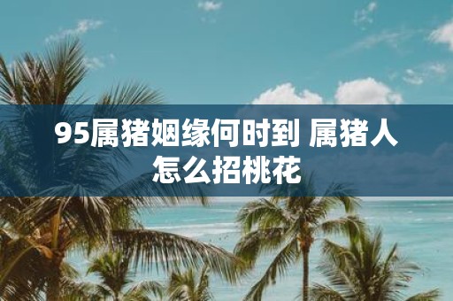 95属猪姻缘何时到 属猪人怎么招桃花