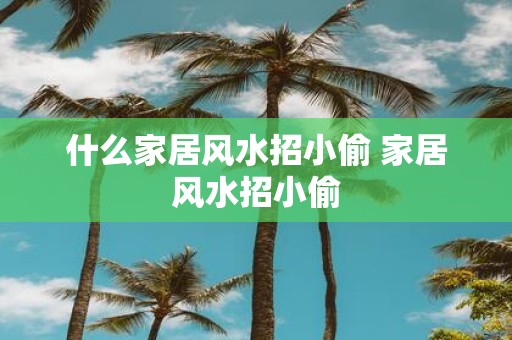 什么家居风水招小偷 家居风水招小偷