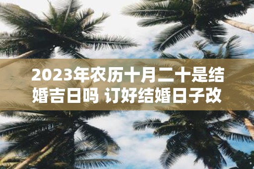 2025年农历十月二十是结婚吉日吗 订好结婚日子改好吗
