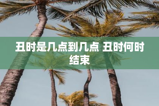 丑时是几点到几点 丑时何时结束