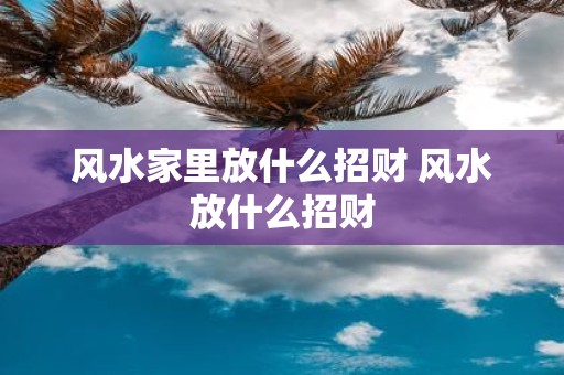 风水家里放什么招财 风水放什么招财