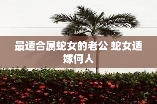 最适合属蛇女的老公 蛇女适嫁何人