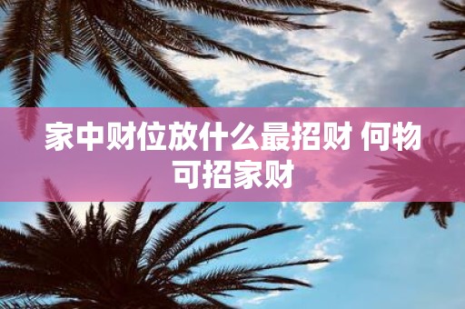 家中财位放什么最招财 何物可招家财