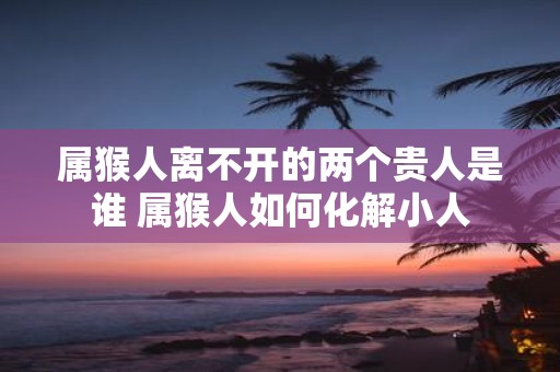 属猴人离不开的两个贵人是谁 属猴人如何化解小人