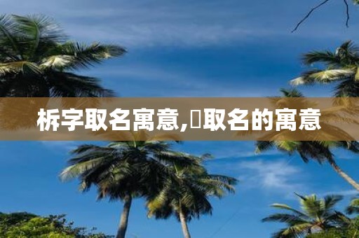 柝字取名寓意,鋡取名的寓意