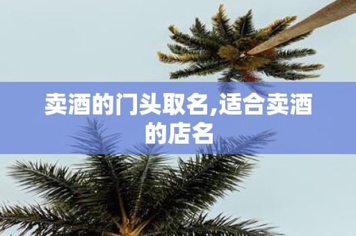 卖酒的门头取名,适合卖酒的店名