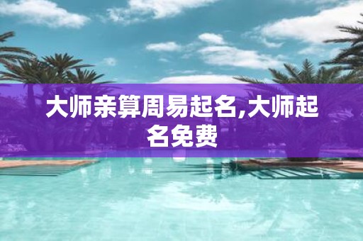 大师亲算周易起名,大师起名免费